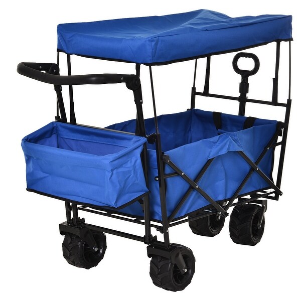 folding beach wagon with canopy