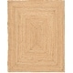 preview thumbnail 26 of 32, Nourison Natural Jute Indoor Solid Area Rug 6' x 9' - Natural - Rectangle