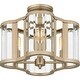 preview thumbnail 3 of 3, Quoizel Semi-Flush Mount 4-Light Semi-Flush Mount in Bronze Gold