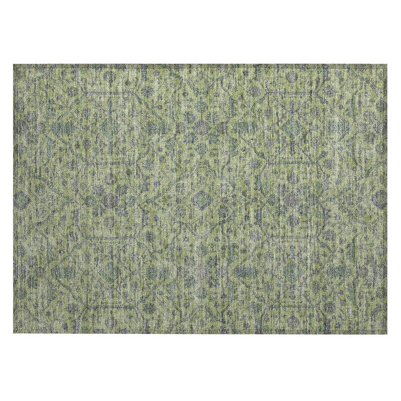 Machine Washable Indoor/ Outdoor Traditional Persian Chantille Rug