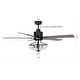 preview thumbnail 6 of 11, 52 inch Reversible Wooden 5-Blade 3-Light Ceiling Fan with Remote