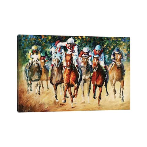 iCanvas "Horse Race" by Leonid Afremov Canvas Print