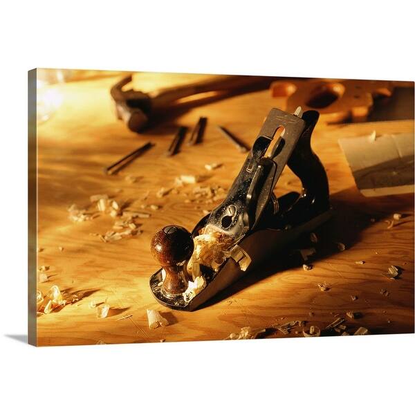 slide 2 of 10, "Woodworking tool" Canvas Wall Art