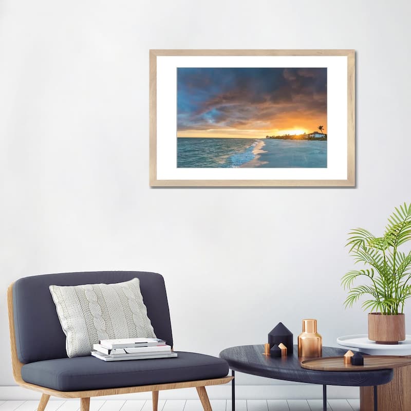 iCanvas "Sunset clouds over the Gulf of Mexico on Sanibel Island in Florida, USA" by Chuck Haney