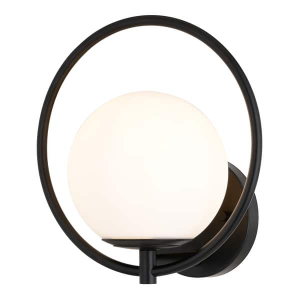 slide 2 of 6, Vaxcel Lighting W0476 10" Tall Wall Sconce Matte Black