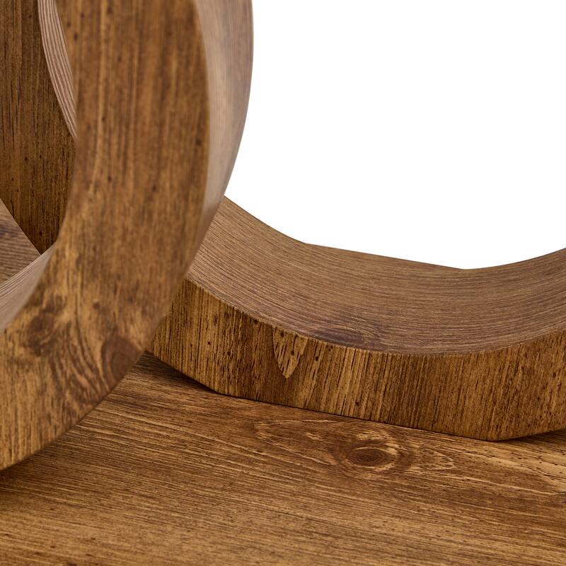 Rectangular Coffee Table withTempered Glass Tabletop