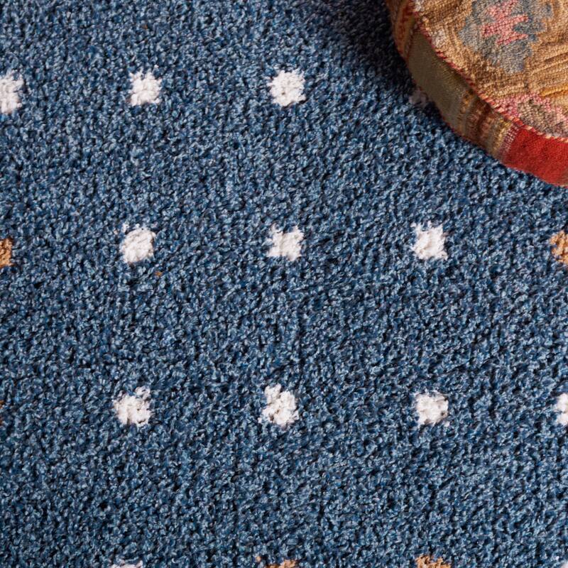 SAFAVIEH Calico Shag Inas Polka Dot 1.6-inch Thick Rug