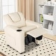 preview thumbnail 21 of 34, PU Leather Kids Recliner Chair with Cup Holder and Pocket - 23.5" x 23.5" x 28"