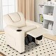 preview thumbnail 8 of 34, PU Leather Kids Recliner Chair with Cup Holder and Pocket - 23.5" x 23.5" x 28"