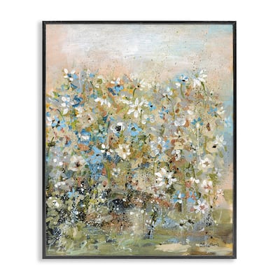 Stupell Speckled Garden Flowers Framed Giclee Art Design By Roy Ebert