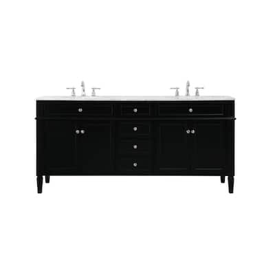 Elegant Lighting VF12572D Park Avenue 72" Free Standing Double Basin