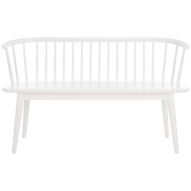 SAFAVIEH Sibyl Farmhouse Solid Wood Spindle Bench - 53"W x 19"D x 31"H