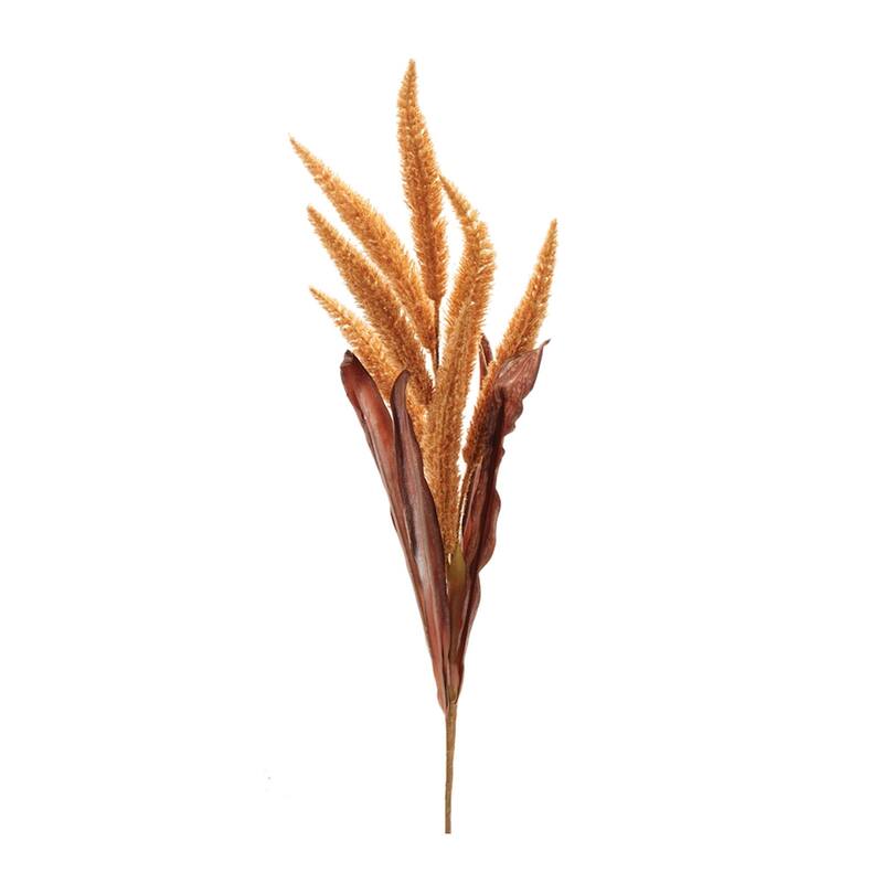 Harvest Fall Foxtail Artificial Sprays - 35.5" - Orange and Brown - Set of 2