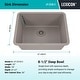 preview thumbnail 3 of 6, Lexicon Undermount Quartz 23 Inch Single Bowl Kitchen Sink Kit
