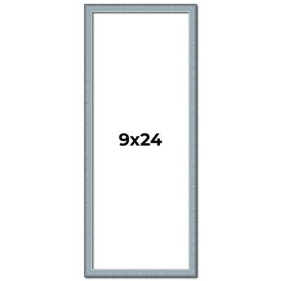 9x24 Frame Rustic Sky Blue Solid Wood Picture Frame | 0.75 Inch