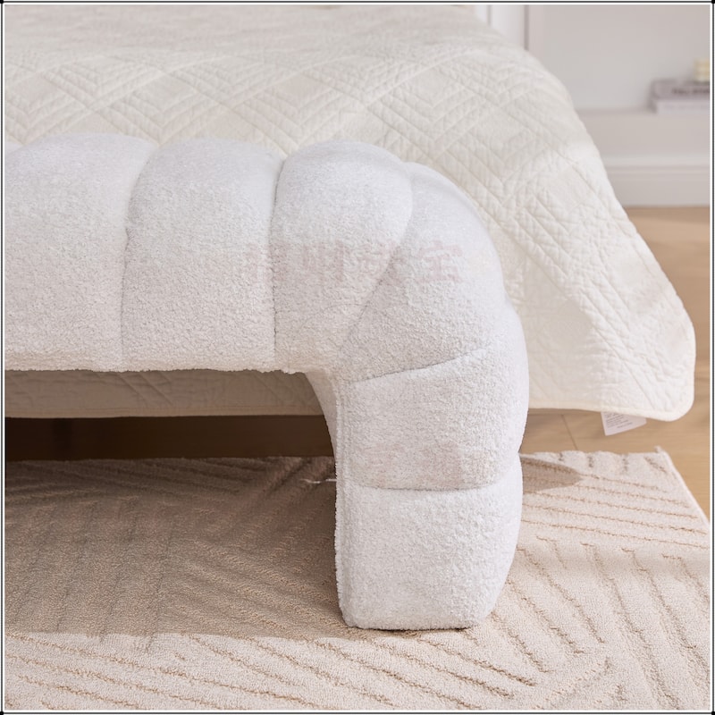 69.7"Wide Upholstered Armless Bed Bench