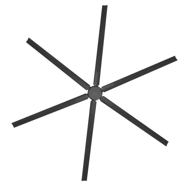 Large 72"/84"/96"/120" Black Ceiling Fan with Remote without Light-6/8 Aluminum Blades