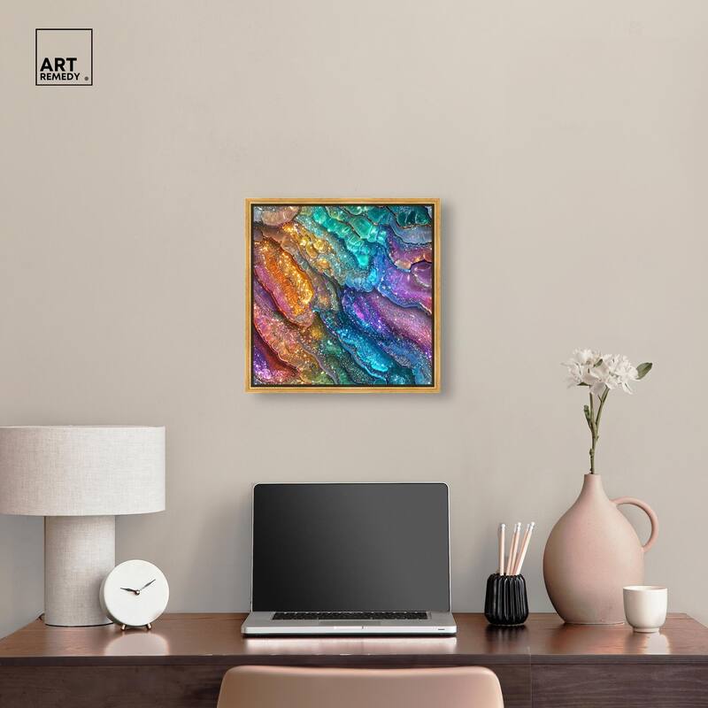 Glittering Spectrum I Canvas by Art Remedy