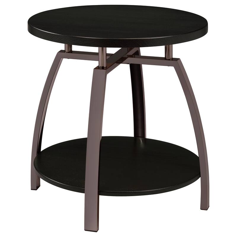 Starrett Dark Charcoal 2-piece Round Coffee Table Set