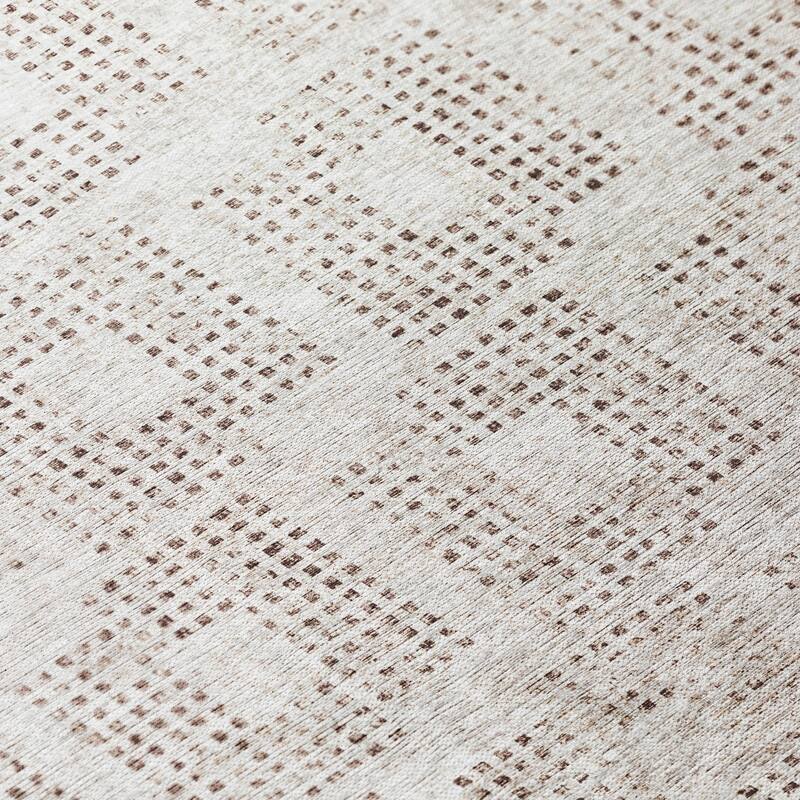 Indoor/ Outdoor Eleanor Modern Houndstooth Washable Rug