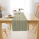 preview thumbnail 21 of 44, Fabstyles Casual Classic Extra Thick Cotton Table Runner Handmade 13"x54" - Sea Green