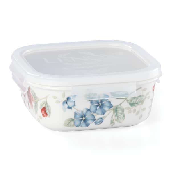 slide 1 of 1, Butterfly Meadow Square Food Storage Container Multi