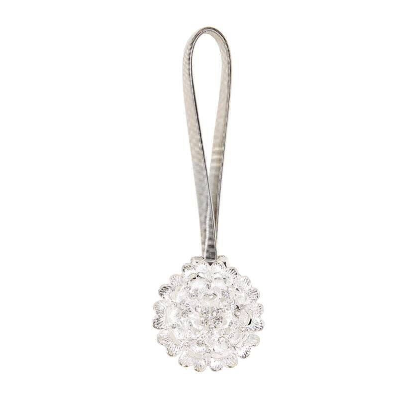 Simplify Magnetic Curtain Tie Back in Gold - Silver - 7.5"-7.9"
