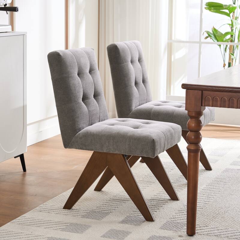 Mid Century Modern Dining Chair Set of 2