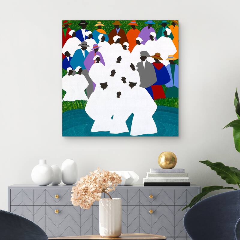 Wade in Da Wata by Synthia SAINT JAMES Canvas Art Print