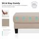 preview thumbnail 4 of 11, Furniture of America Xenia Modern Boucle Ottoman with Storage