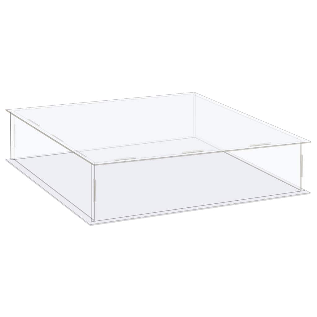 Display Case Box Acrylic Box Transparent Showcase 31x31x11cm for Collectibles