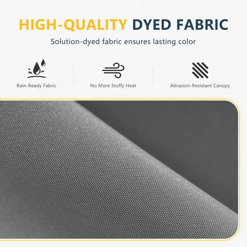 Outdoor 10FT LED lighted Patio Offset umbrella for Garden