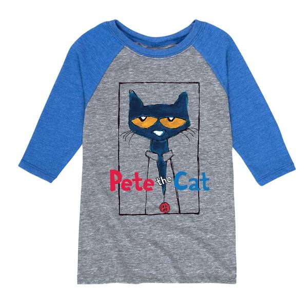 Shop Pete The Cat Frame With Button Toddler Raglan On Sale