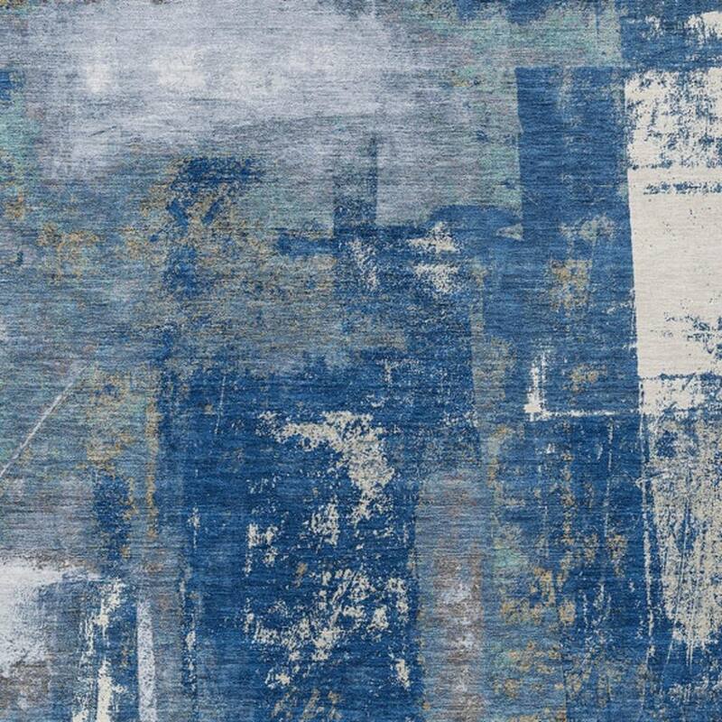 HomeRoots Abstract Transitional Rectangle Outdoor Rug