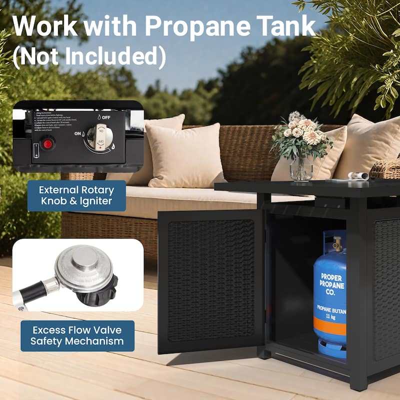 43'' Propane Fire Pit Table