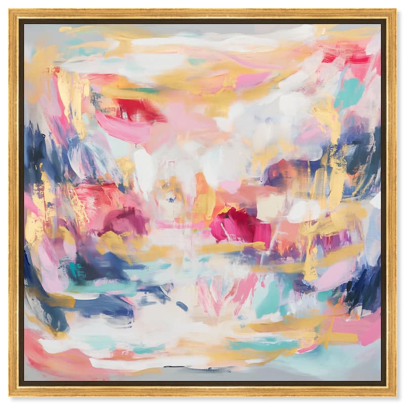 Balipink II Canvas by Art Remedy - Gold - 20" x 20"