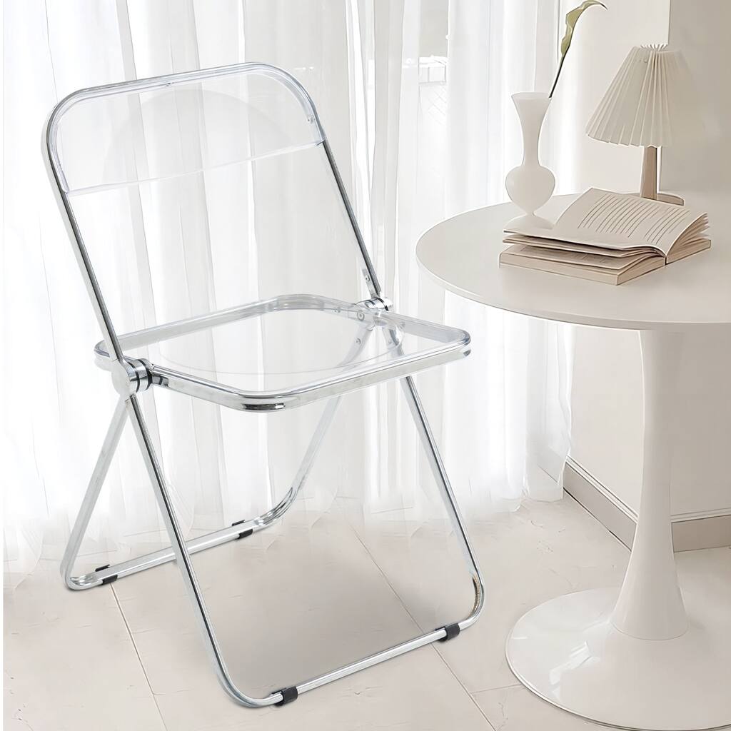 Acrylic Armless Clear Folding Chair