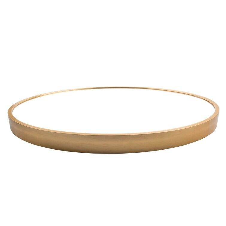 24" Wall Circle Gold Mirror Wall Decor Bathroom Make Up Vanity Mirror