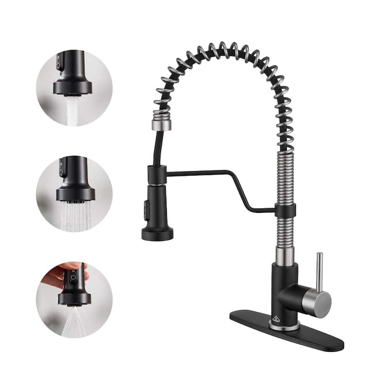 Single Handle Pull-Down Sprayer Kitchen Faucet