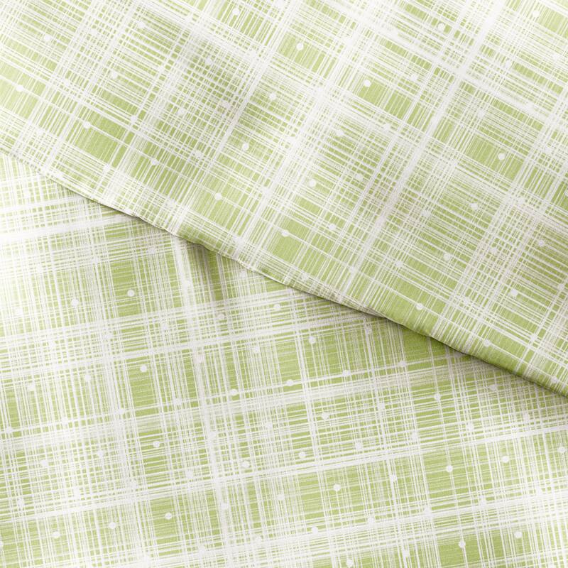 Becky Cameron Polka Dot 3-piece Patterned Duvet Cover Set - Moss - King