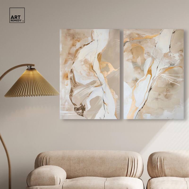 Mystic Reviere Set Canvas Set of 2 by Art Remedy, Gallery Wrapped