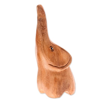 Novica Handmade Tiny Sweetness Wood Figurine