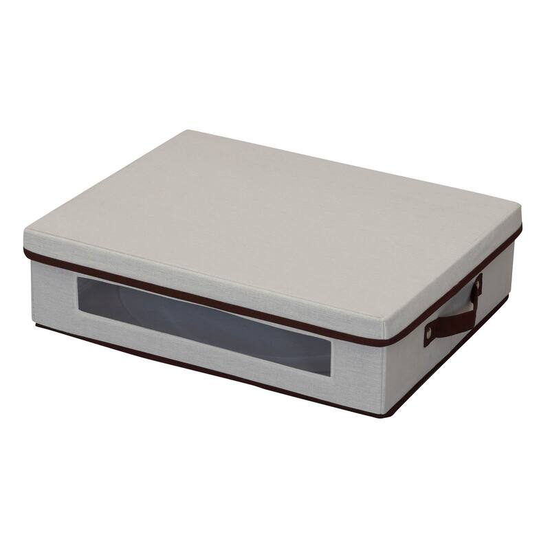 Household Essentials Platter Storage Chest - 14.5"L x 18.5"W x 5.0"H