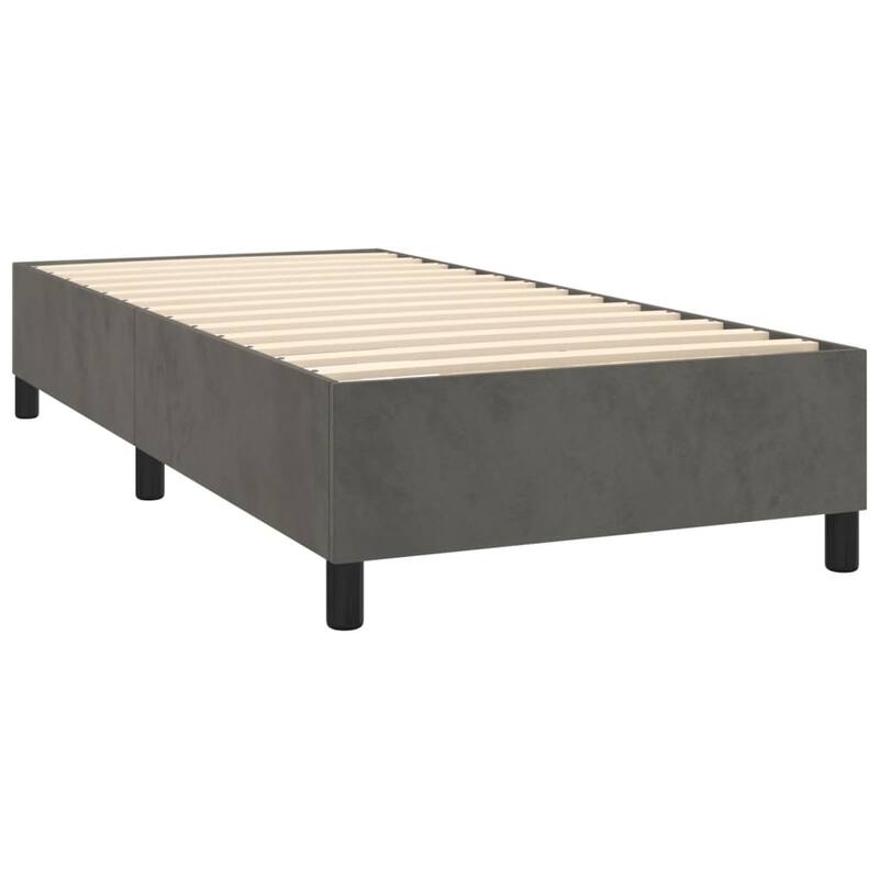 vidaXL Bed Frame Box Spring Platform Bed with Mattress for Bedroom Velvet