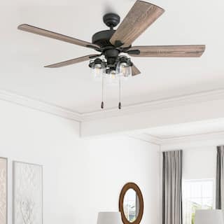52" Prominence Home Briarcrest Bronze Farmhouse LED Ceiling Fan with Light, Remote Control