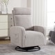 preview thumbnail 4 of 84, HOMYKA Swivel Glider Rocker Accent Chair for Nursery with Side Pocket