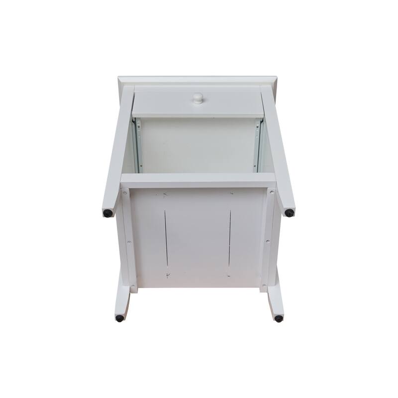 International Concepts Solid Wood Nightstand with One Drawer