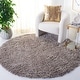 preview thumbnail 20 of 18, SAFAVIEH Polar Shag Bibi Glam Solid 3-inch Extra Thick Rug - White - 5'1" Square