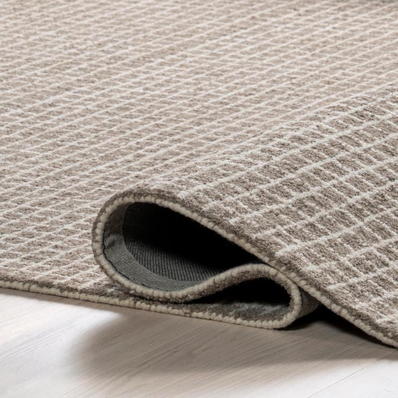 Nuloom Melrose Checked Wool Area Rug