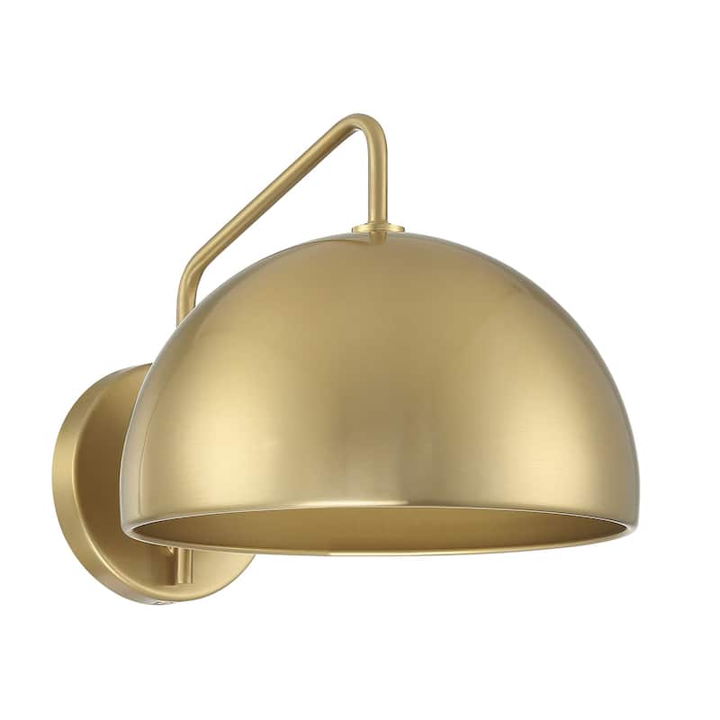 Bellevue SH54383 9" Tall Wall Sconce with a black dome shade